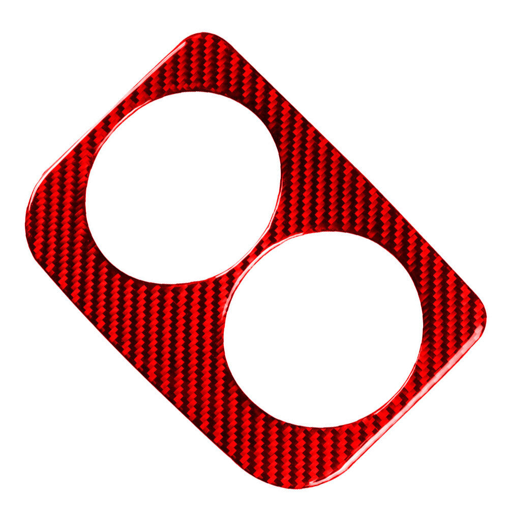 Red Rear Water Cup Holder Panel Cover Trim for Subaru WRX STI 2015-2021