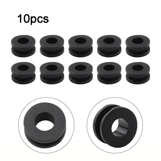 10x M6 Motorcycle Side Cover Rubber Grommets Gasket Fairings Parts Fit For v