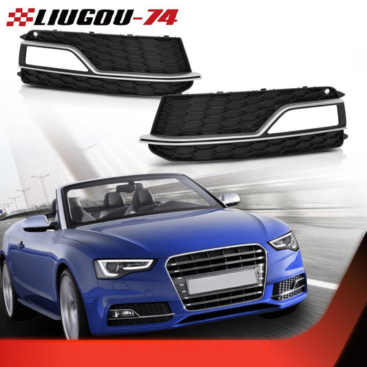 Front bumper fog lamp grille protector fits 2013 - 2016 for Audi S5 A5-S - v