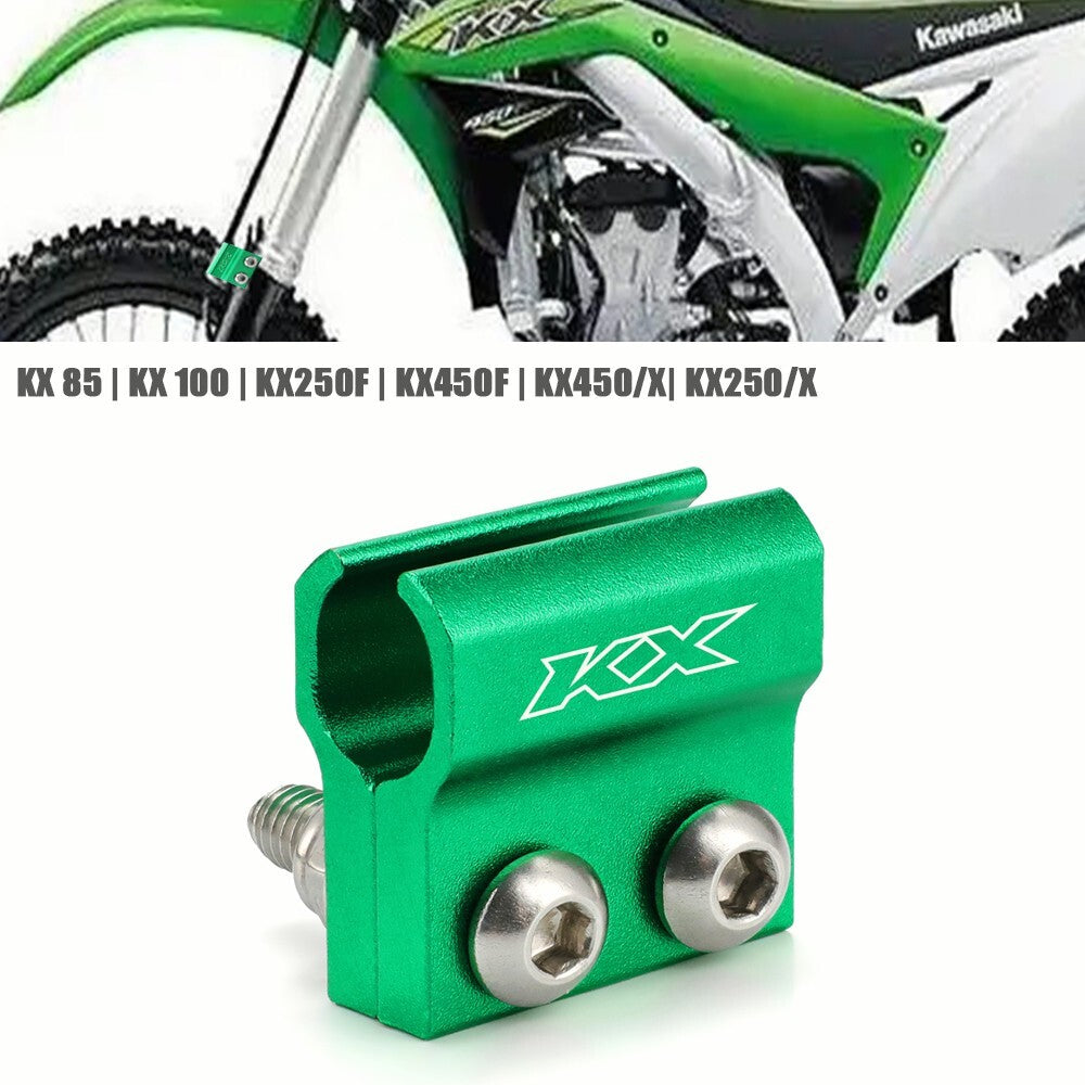 Front Brake Hose Guide Clamp Holder for KAWASAKI KX 450F KX250F KX85 100 2021 Q