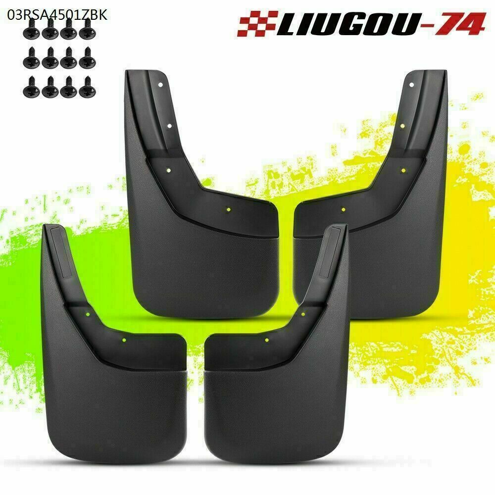 Fits Silverado 2014 - 2018 Molded Mud Guards Splash Guards Mud Flaps - v