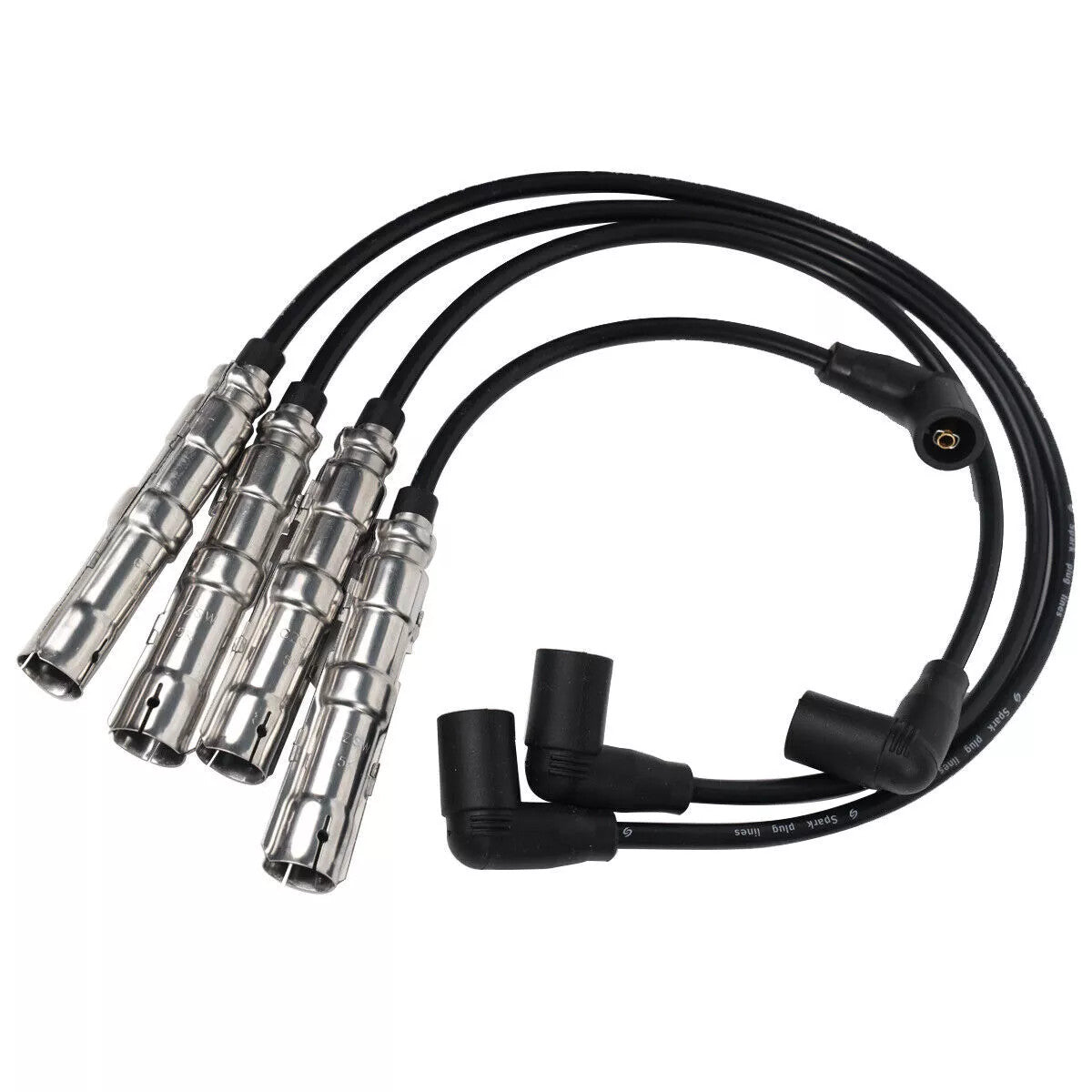 4X 06A905430AJ Front Spark Plug Wires Ignition Cable for VW for Jetta for Passat Q