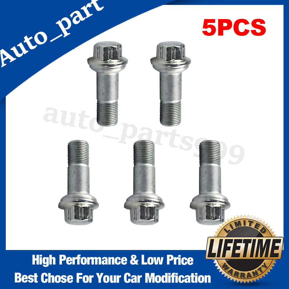 5-piece lug bolt and nut set suitable for Chrome ML550 S500 GLK350 S550 CL500 GL450- n