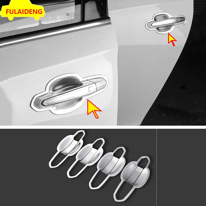 for Cadillac XT5 2016-2022 Chrome ABS Outer Side Door Handle Bowl Cover Trims