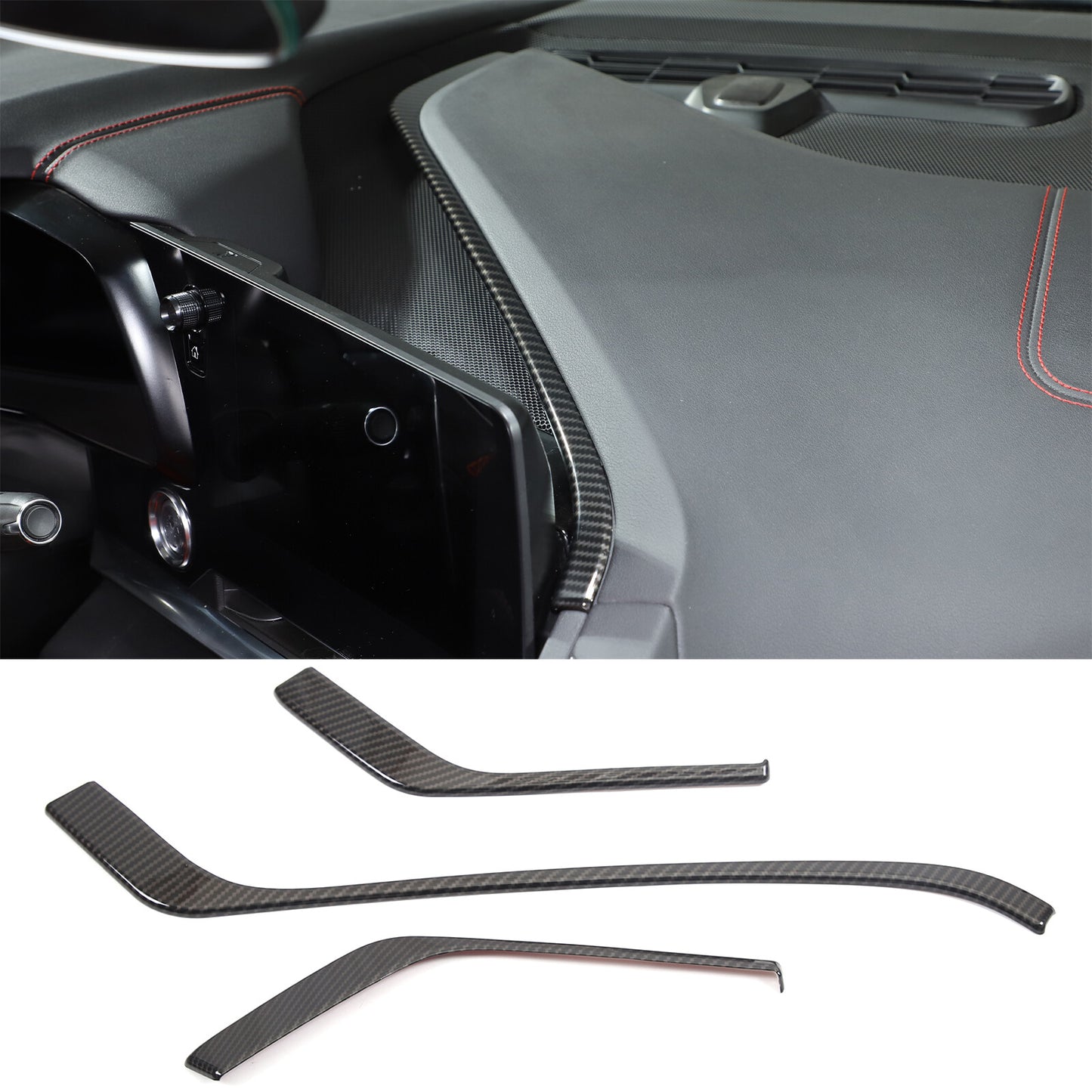 2-Pack ABS Gloss Black Front Fog Light Trim Ring for Hummer H2 2003-2009- v