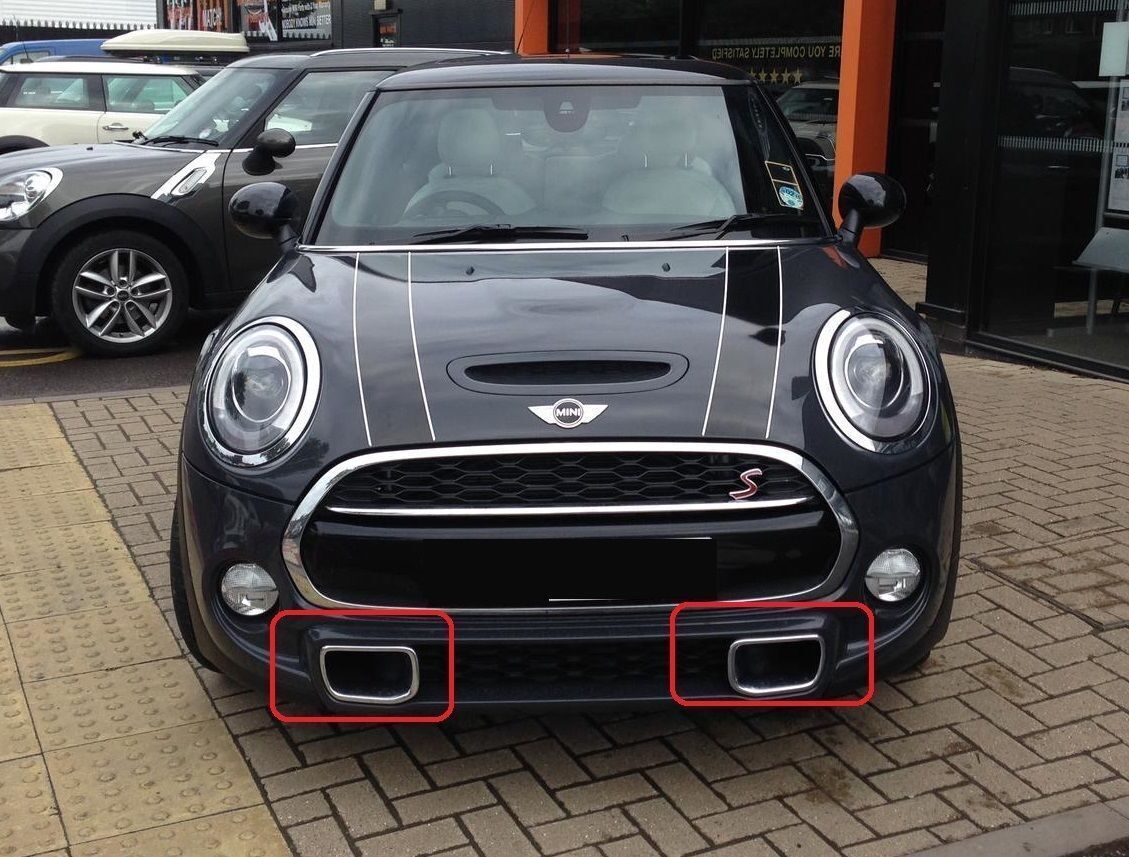 New for MINI F55 F56 F57 S Set Of Front Bumper Air Duct Chrome Trims