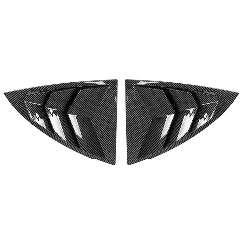 For 19-22 for Model Y Rear Side Vent Window Scoop Louver Cover Carbon Fiber Black Q
