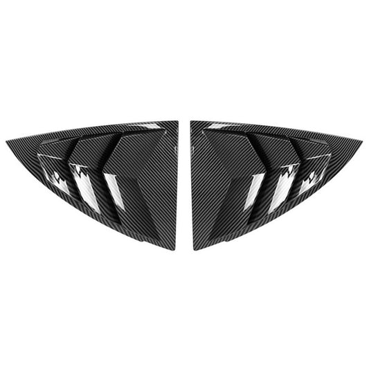 For 19-22 for Model Y Rear Side Vent Window Scoop Louver Cover Carbon Fiber Black Q
