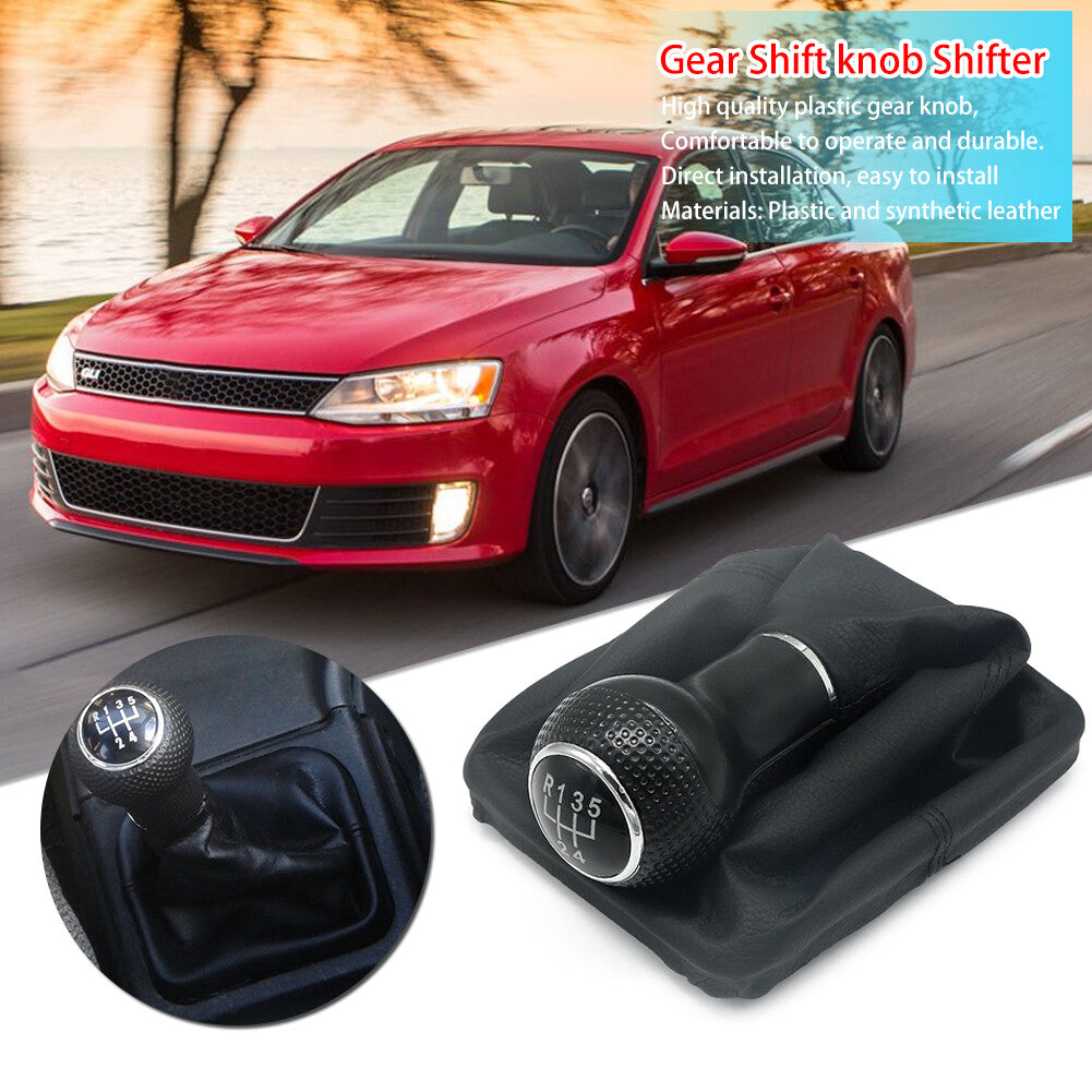 5 Speed Gear Shift Knob Lever Shifter Gaiter Boot for VW for Jetta 2002-2012 Q