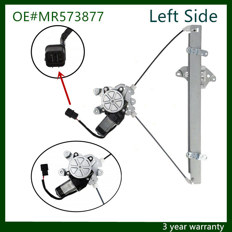 Left front window adjuster + motor for Mitsubishi Outlander 03-06 MR573877 2.4L