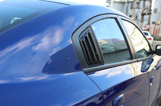 Rear Side Window Louver Shutter Cover Decoration Blind Trim for Dodge Charger