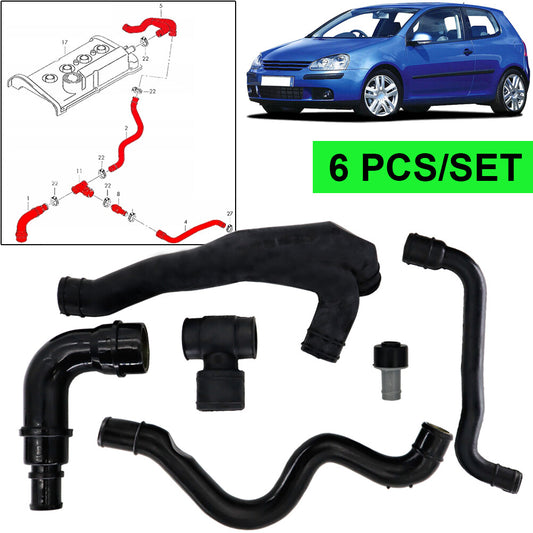 Car Crankcase Breather Hose Pipe Kit for VW for Golf for Jetta for Skoda for Seat for Audi TT for A4 Q