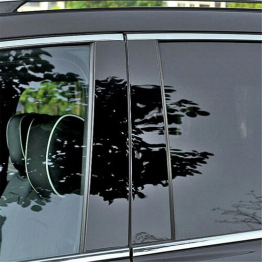 Suitable for 2014-2020 for Chevrolet Impala center door black pillar rear mirror window trim 6x