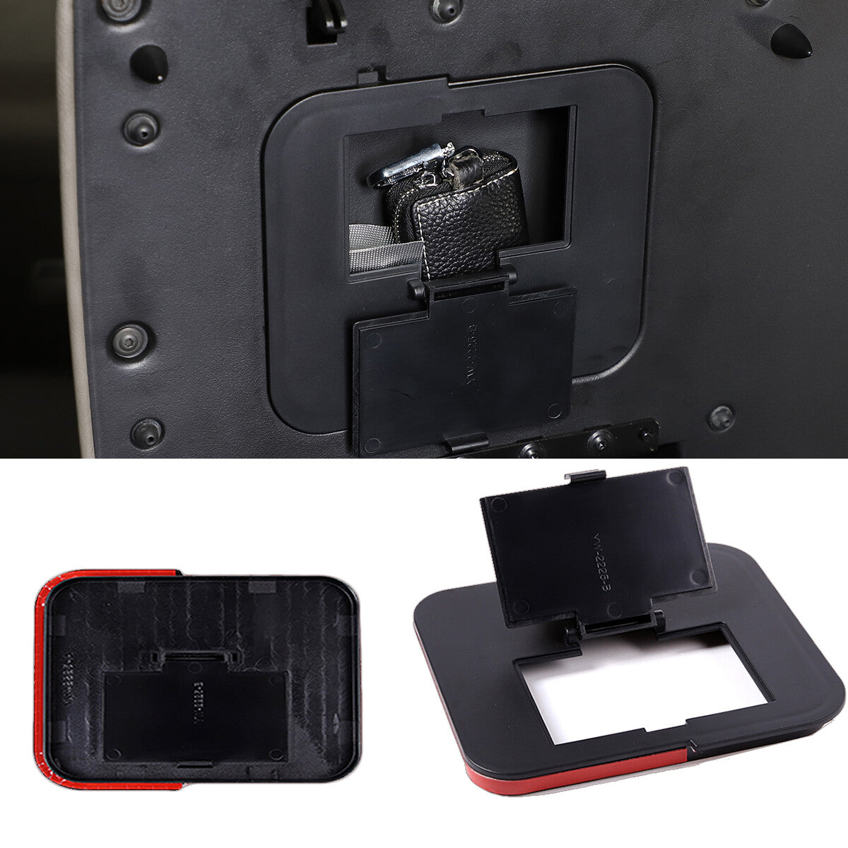 ABS Matte Black Engine Bracket Shock Tower Protector for Corvette C8 20-23- v