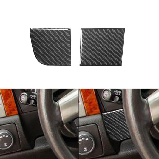 2X Carbon Fiber Below Speedometer Cover Trim For Silverado/Tahoe/ for Sierra 2007-14