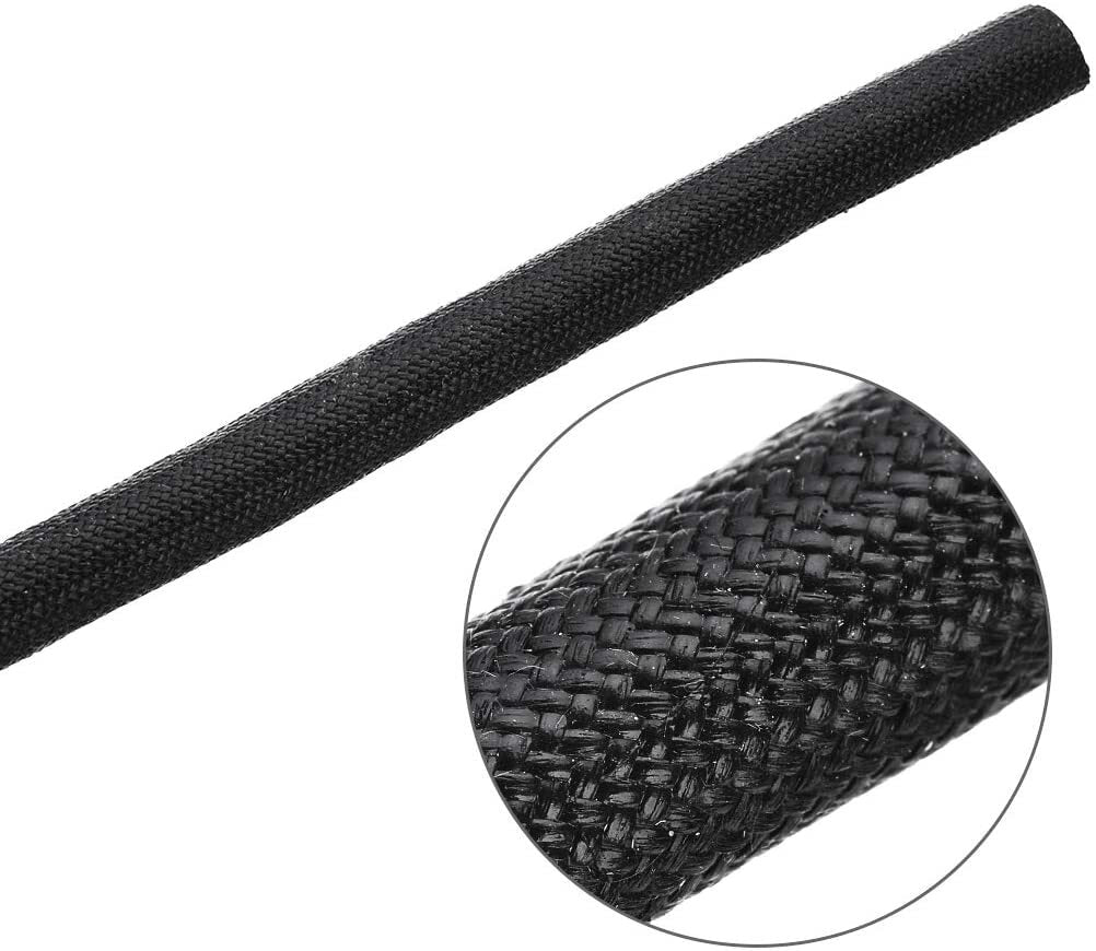 High-Temperature Automatic Heating Jacket, Adjustable Fiberglass Heat Insulation Cover, Black, 10 ft x 3/4 inch