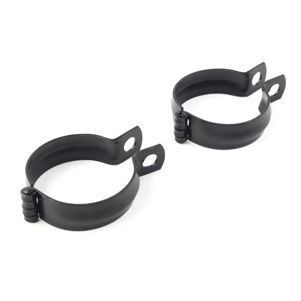 2pcs Metal Front Fork Clamp Turn Signal Light Mount Bracket Holder Q