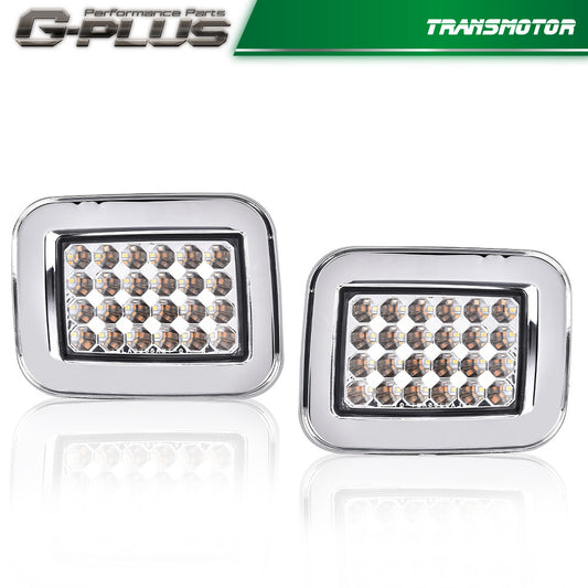 2003 - 2009 H2 for CHRome LED Light Bar LH+RH- v