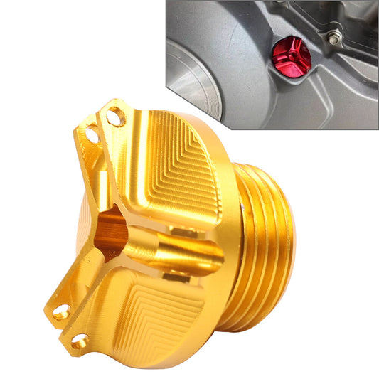 Engine Oil Filler Cap Plug Cover Gold For BENELLI TRK 502 Leoncino 500 200 BJ250 Q