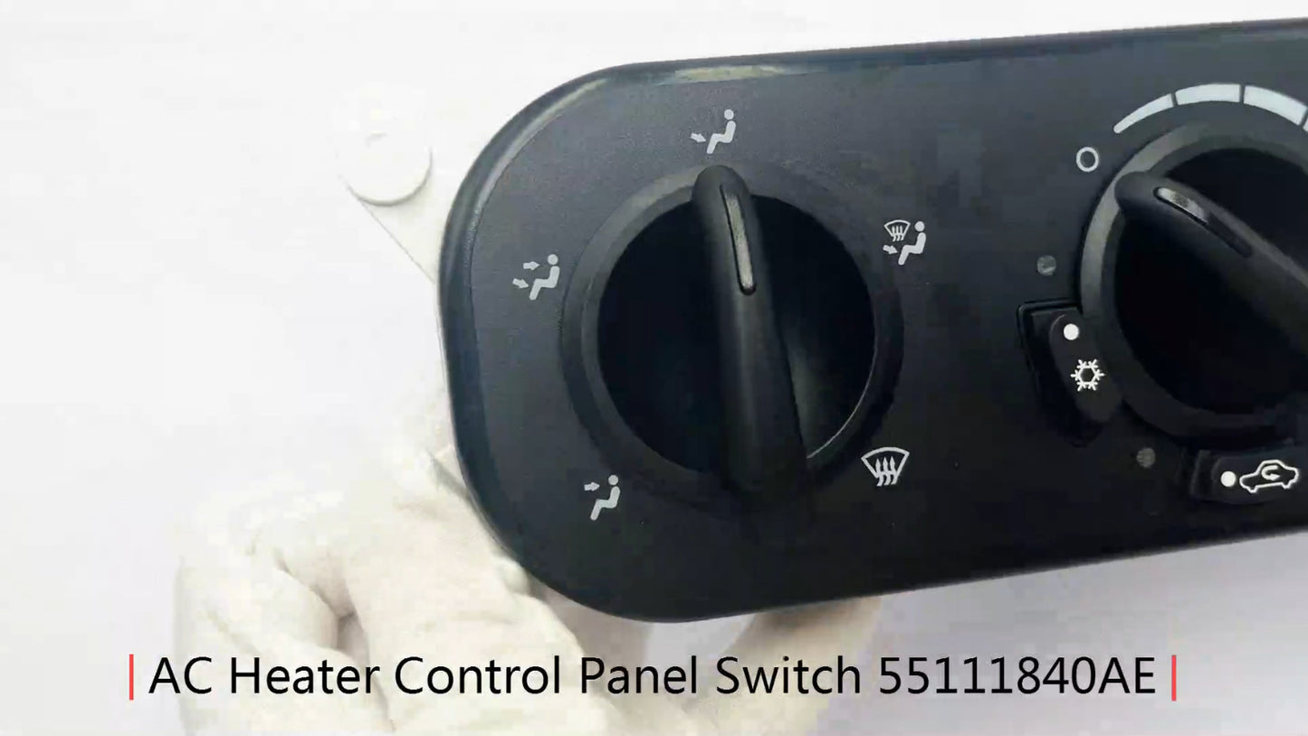 AC heater control panel switch 55111840AE, suitable for Jeep for Wrangler 3.8L and 4.0L models, 2007-2010. Q