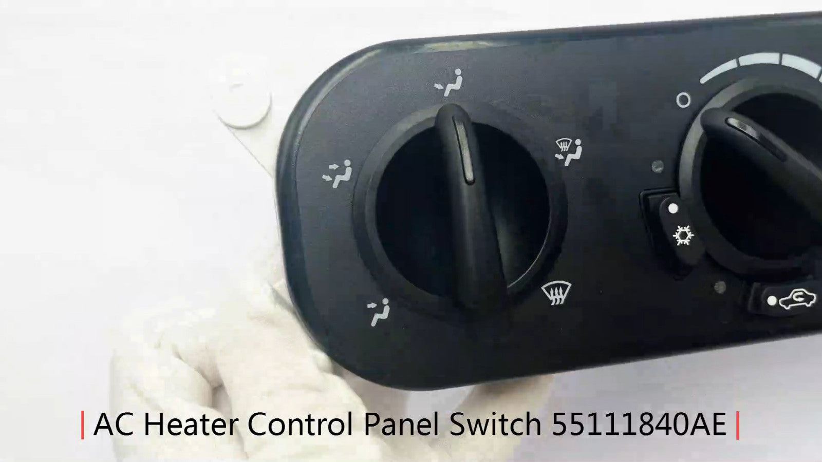 AC heater control panel switch 55111840AE, suitable for Jeep for Wrangler 3.8L and 4.0L models, 2007-2010. Q
