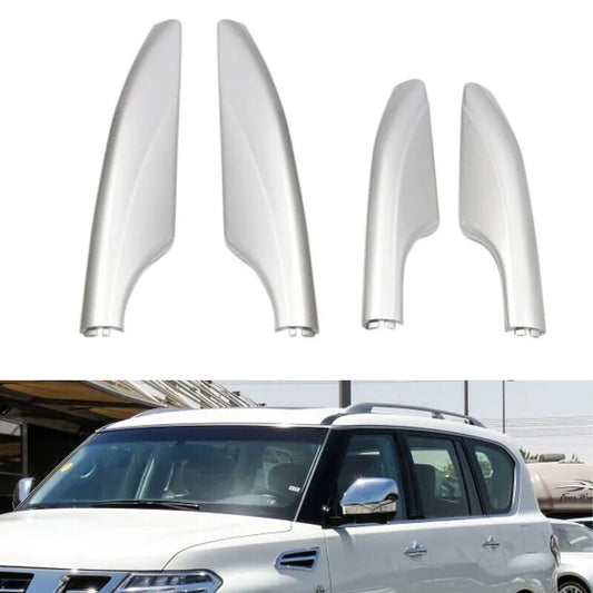 Set Silver Roof Rack Luggage Rack cover For Patrol Y62 2010-2017 v