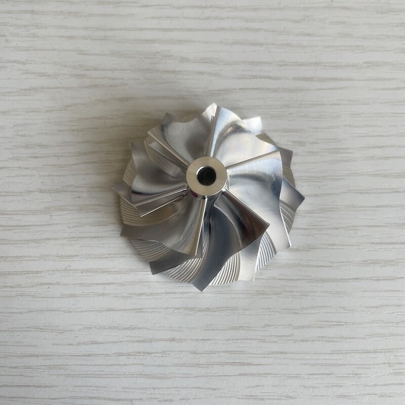 TD04 Reverse 42.00/56.00 mm 6+6 Blade Performance Turbine Billet Compressor Wheel