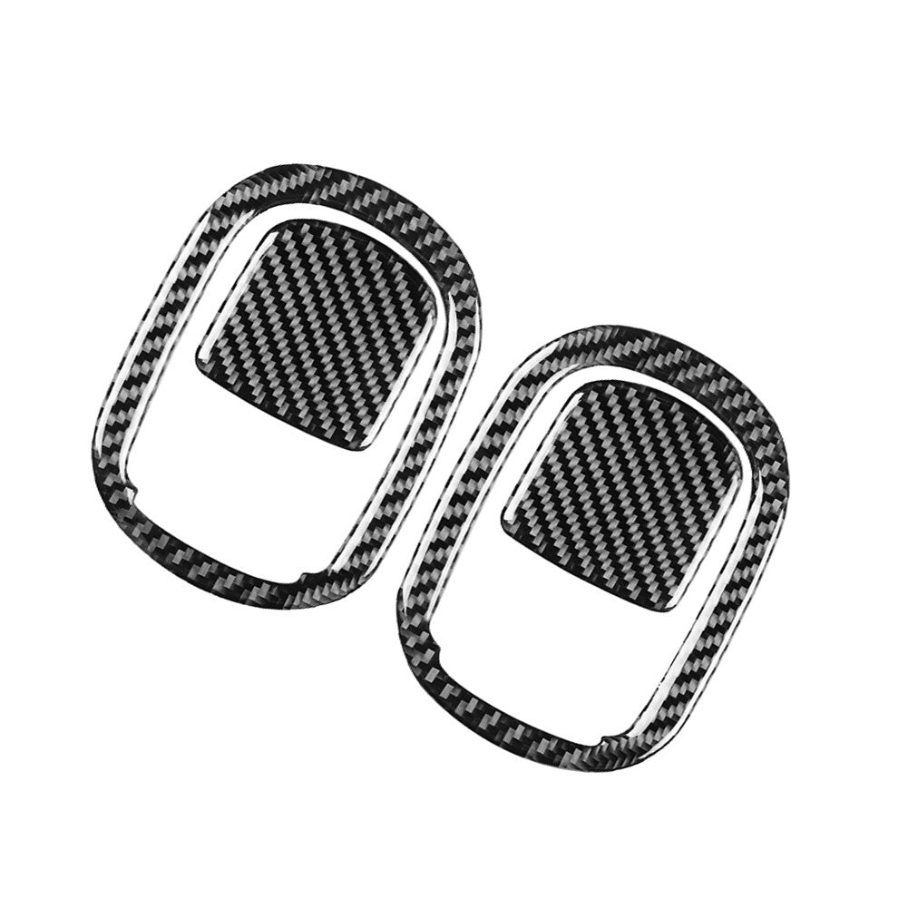 Carbon Fiber for Seat Backrest Switch Cover Trim for Dodge for Challenger 2015-2023 19