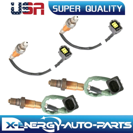 4pcs Oxygen Sensor O2 Up+Downstream For 2014-2019 for Mercedes-Benz SL65 AMG 6.0L
