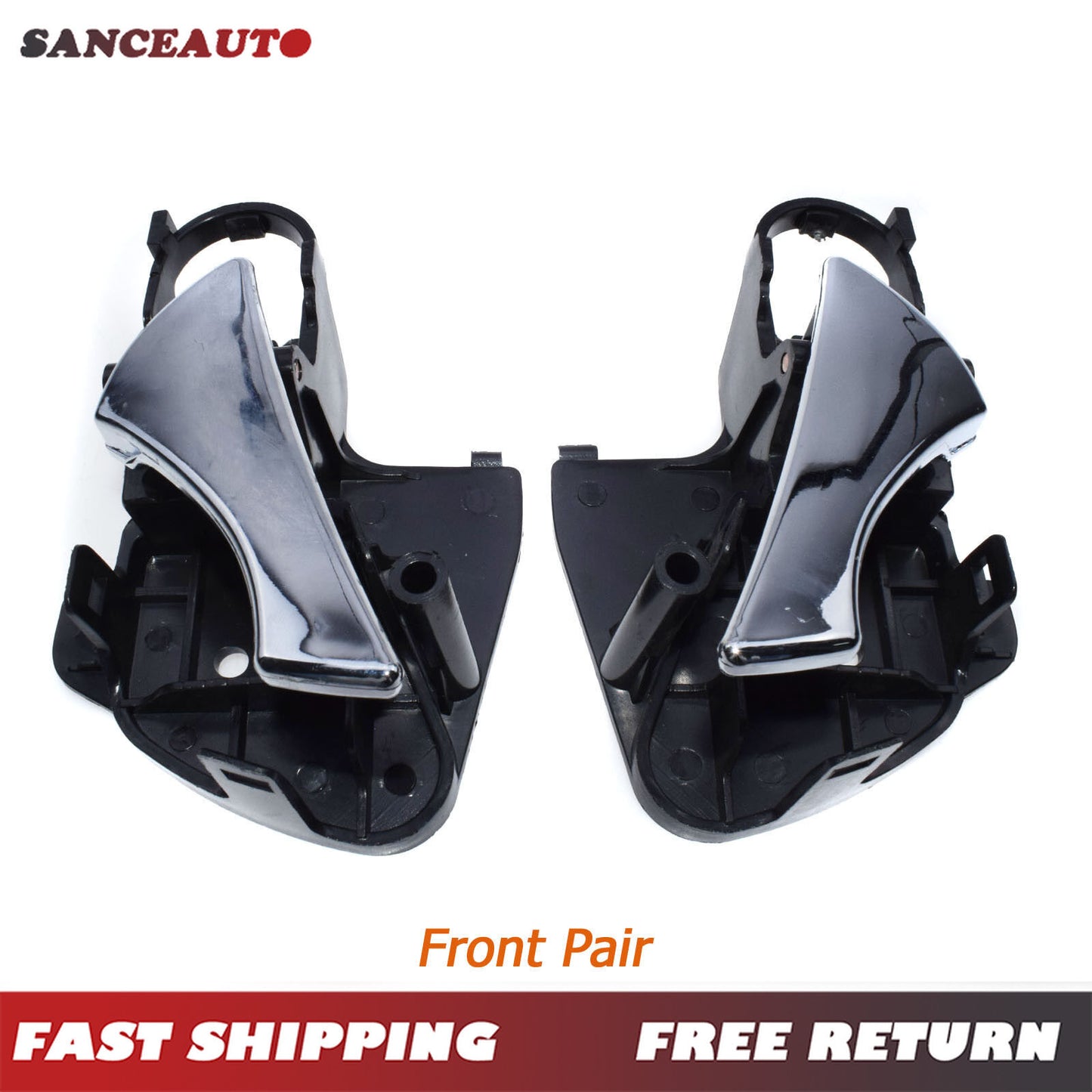 Chrome interior door handle front pair suitable for 99-02 Nubira 96296168, 96296169- n