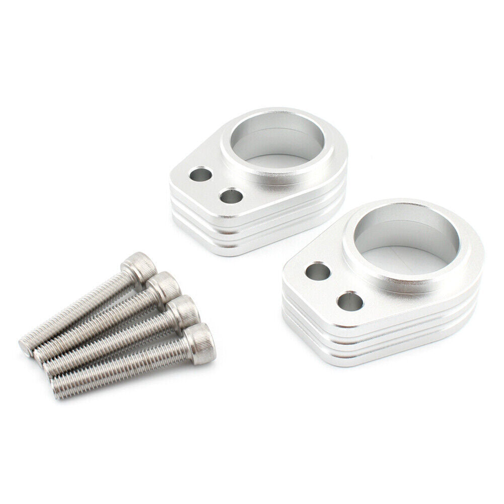 Motorcycle Handlebar Riser Spacer Riser Mount Clamp Chrome for Kawasaki ZZR1200 Q