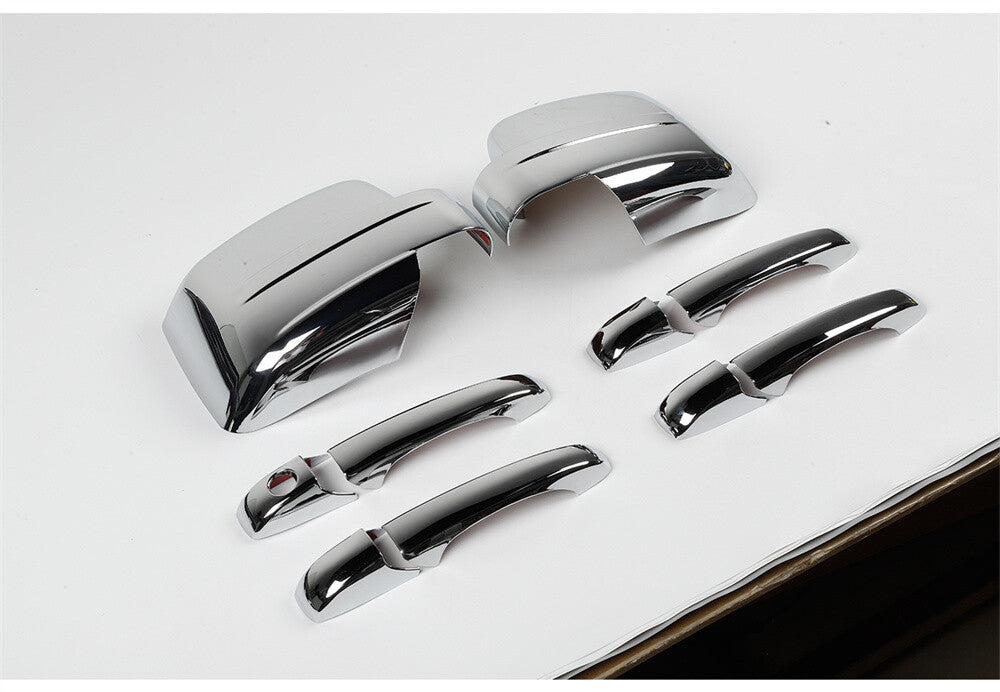 10¡ÁChrome ABS Side Rearview Mirror  Door Handle Cover for Jeep Patriot 2011-16