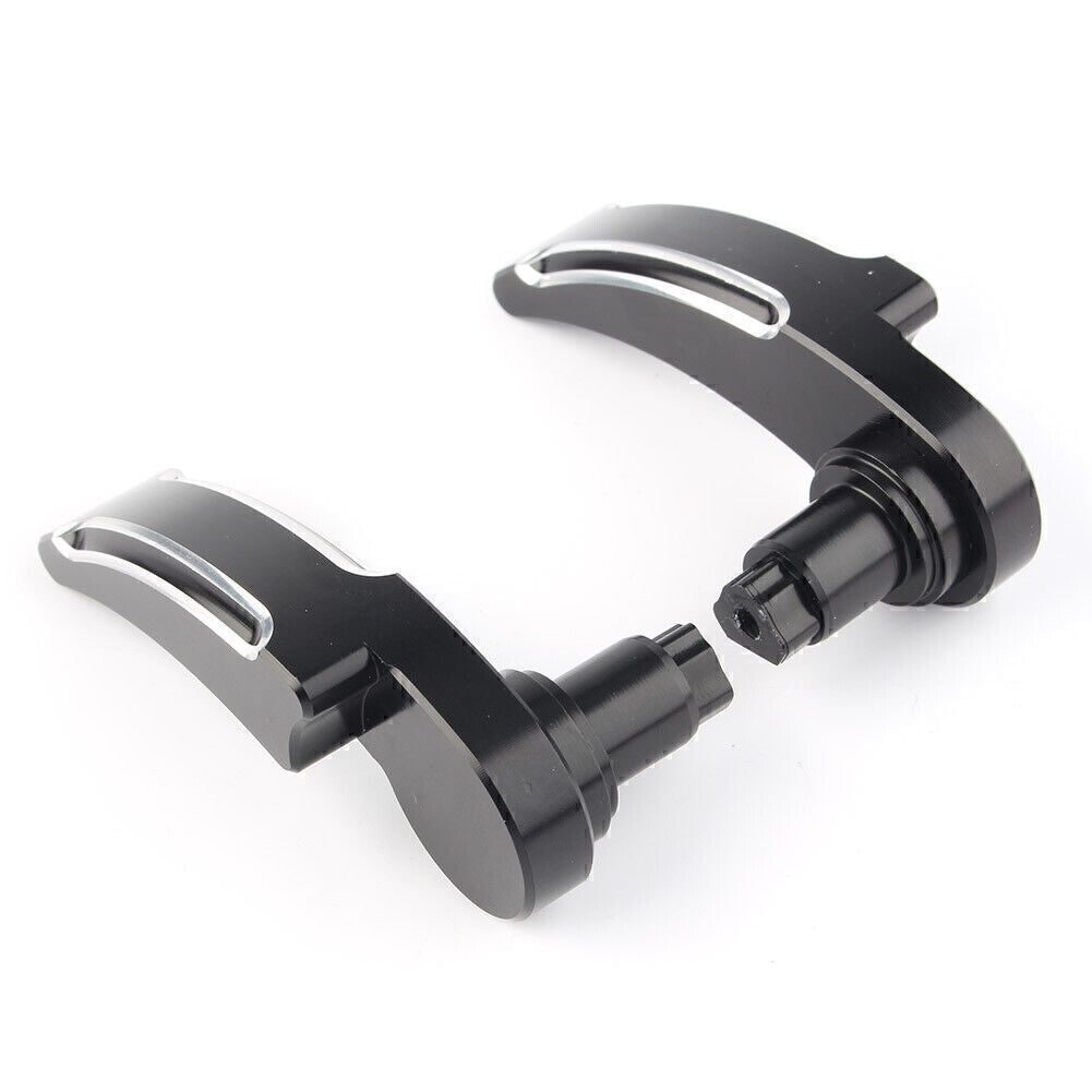 Black Saddlebag Latch Lid Lifter Fit for Harley Electra Glide Street Glide 2014-2017 Q