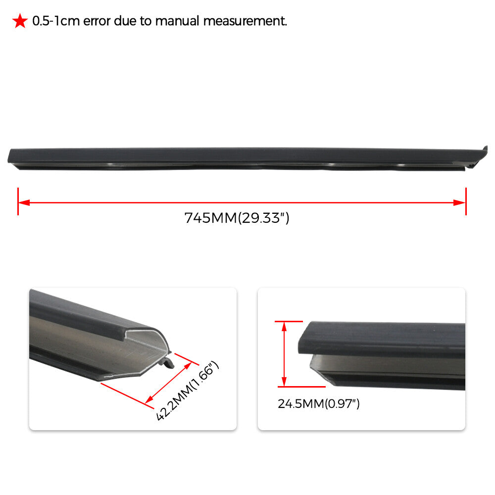 Front Left + Right Door Outer Window Weatherstrip For Ranger 6L5Z1021453AA