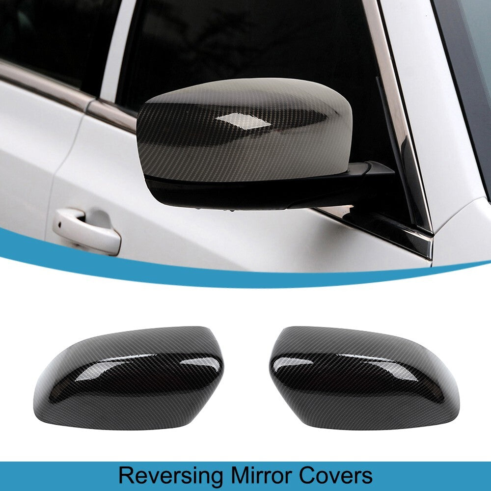 Carbon Fiber Side Rearview Mirror Cover Shell Trim for Chrysler 300C 2011-2023