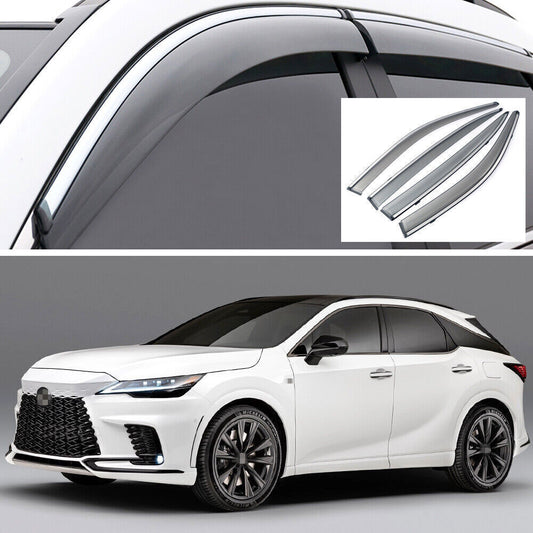4P Window Deflector Visors Rain Guards Vent Shade for 23-2024 for Lexus RX350 RX450h