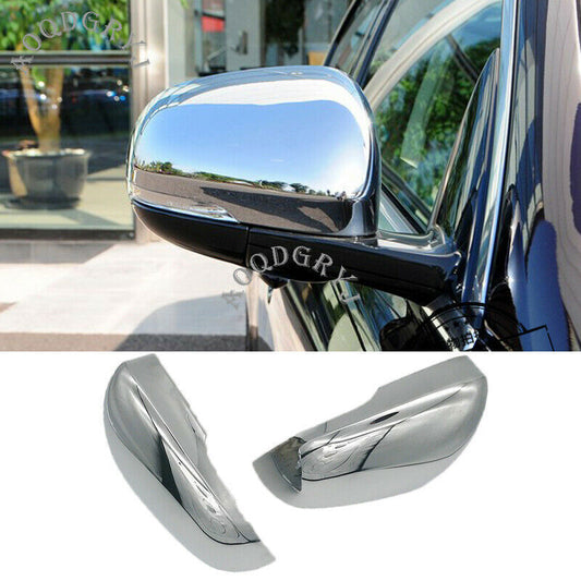 2P Chrome Replacement Rearview Mirror Housing Cover Trim for Jaguar XE 2015-2019