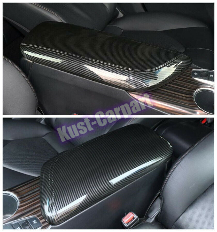 2019-2023 For Toyot@a for Camry Carbon ABS Interior Armrest Box Decor Cover Trim n