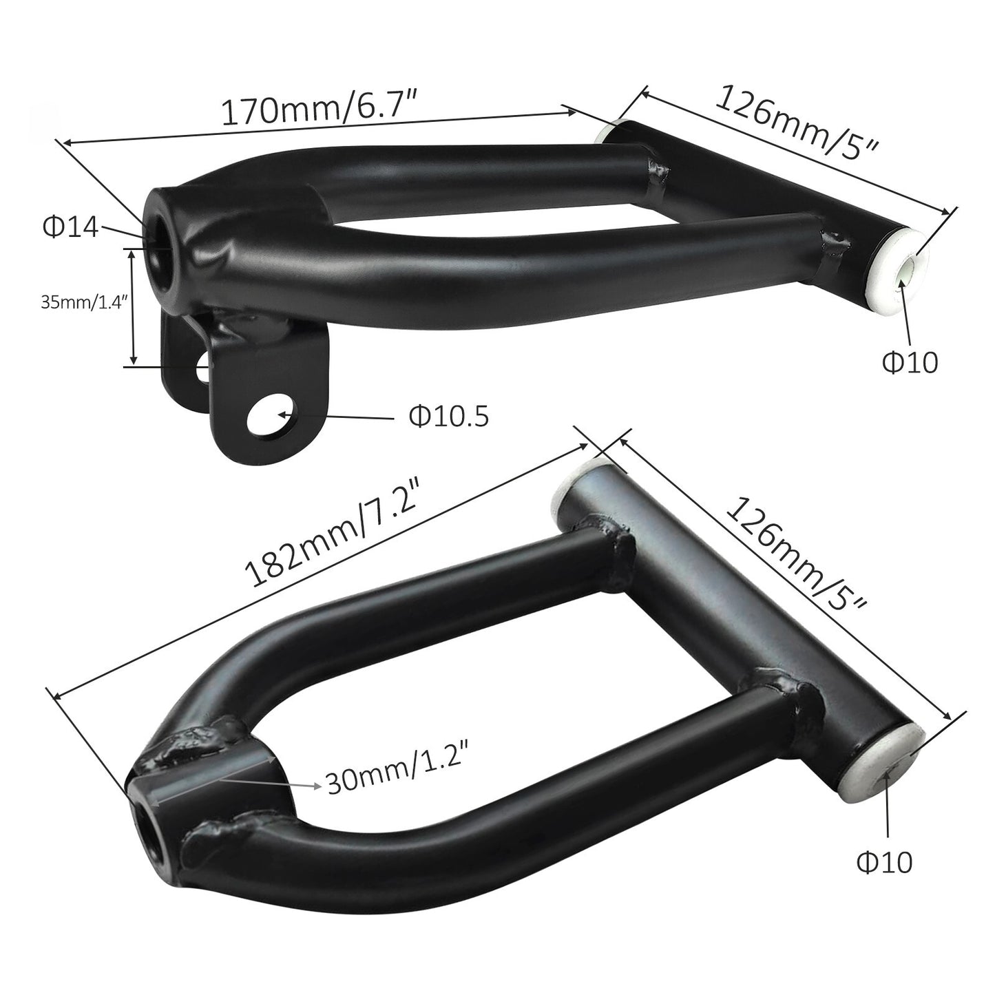 Go-kart upper control arm front suspension shock absorber wheel hub electric all-terrain vehicle 4-wheel vehicle