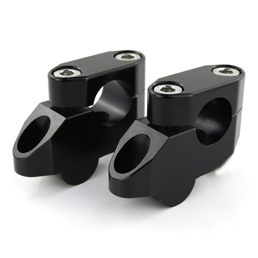 Motorcycle Handle Bar Risers Extension Back Moved Up Handlebar Black Aluminum Q
