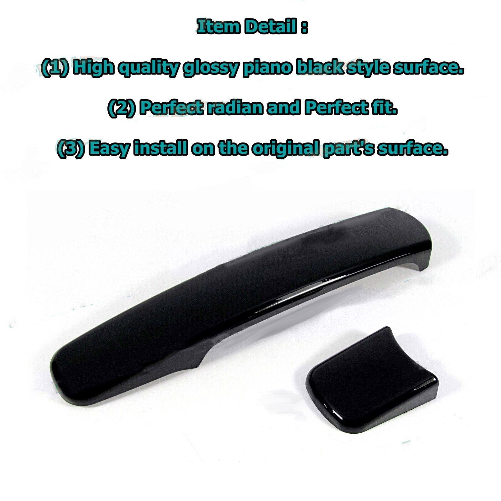 Shiny Pure Cover Trim for Infiniti FX35 SUV Side for Smart Key Door Handle