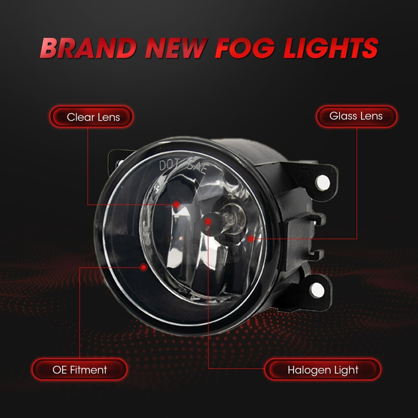 Fog lamp assembly kit for Xterra Frontier for Acura for Honda for for Suzuki - v