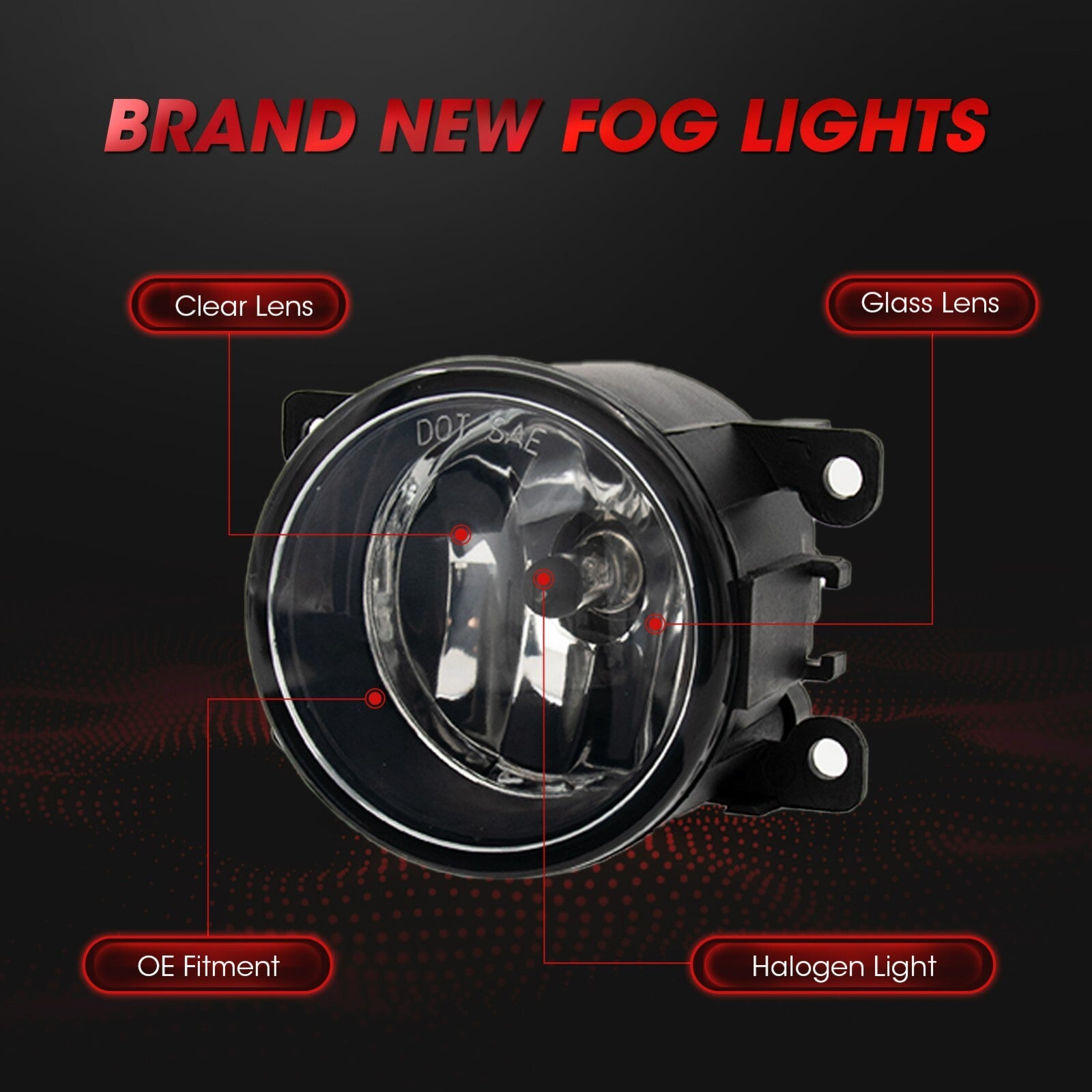 Fog lamp assembly kit for Xterra Frontier for Acura for Honda for for Suzuki - v