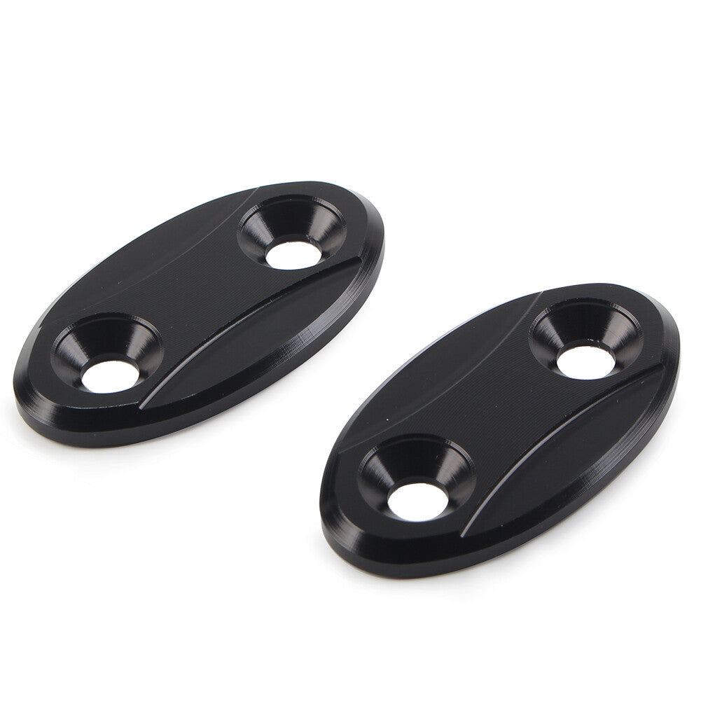 2xR¨¹ckspiegel Block Off Bodenplatten Abdeckung F¨¹r for BMW S1000RR 2009-2018 Schwarz