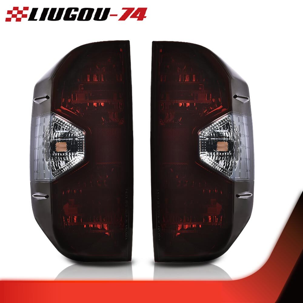 2 Pack Red Tail Lights Left and Right Fits 2014-2021 for Tundra Pickup Trucks - v