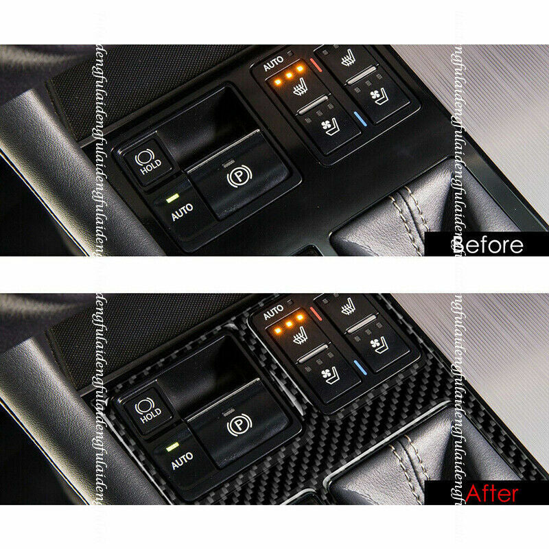 for Lexus RX350 RX450H 2016-2019 Carbon Fiber Gear Shift Box Panel Cover Trim 1X