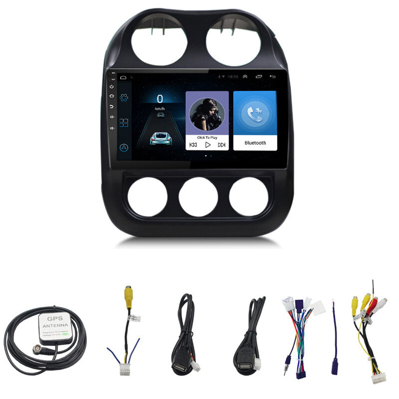 10.1-inch Android 10.1 Car Stereo Radio MP5 GPS Navigation for Jeep Compass (2010-16) n