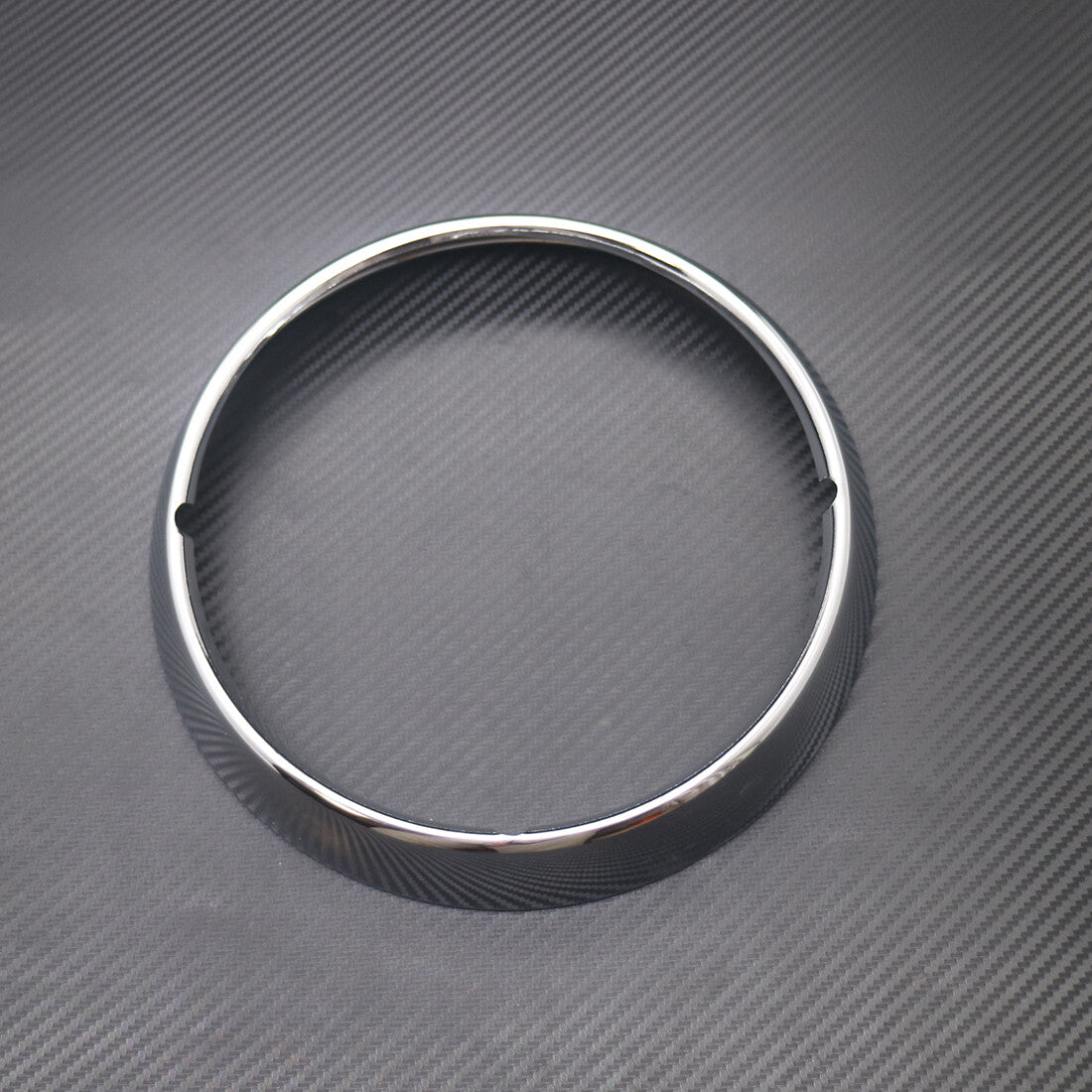 Chrome Metal 7 Headlight Headlamp Trim Ring Cover for Harley FLHT FLHR Touring Q