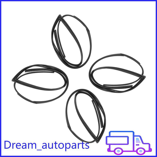 Set of 4 Window Run Channel Molding Glass Guide Seal For 2003-2007 for Honda for Accord