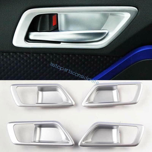for Toyota CHR C-HR 2018-22 ABS Matt Silver Inner Door Handle Bowl Frame Trim 4X